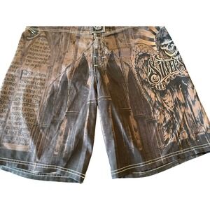 Silver Star Casting Company Grim‎ Reaper Graphic Board Shorts